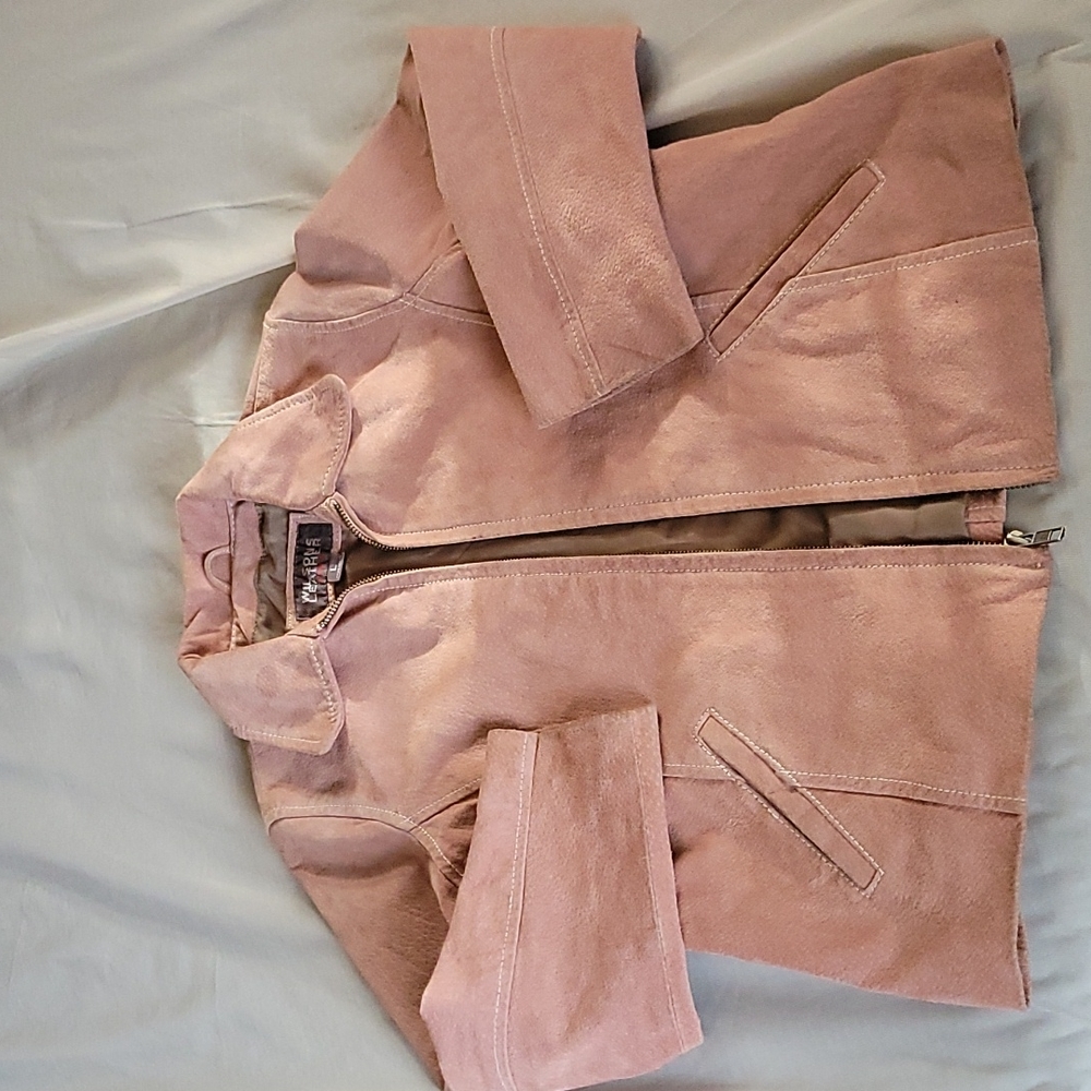 Girls Suede Leather Jacket